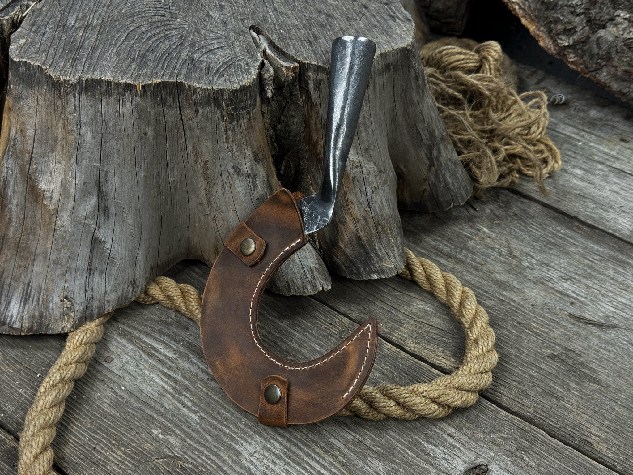 Small Sickle with Forged Handle, 9 cm (3.54 inches) - 7