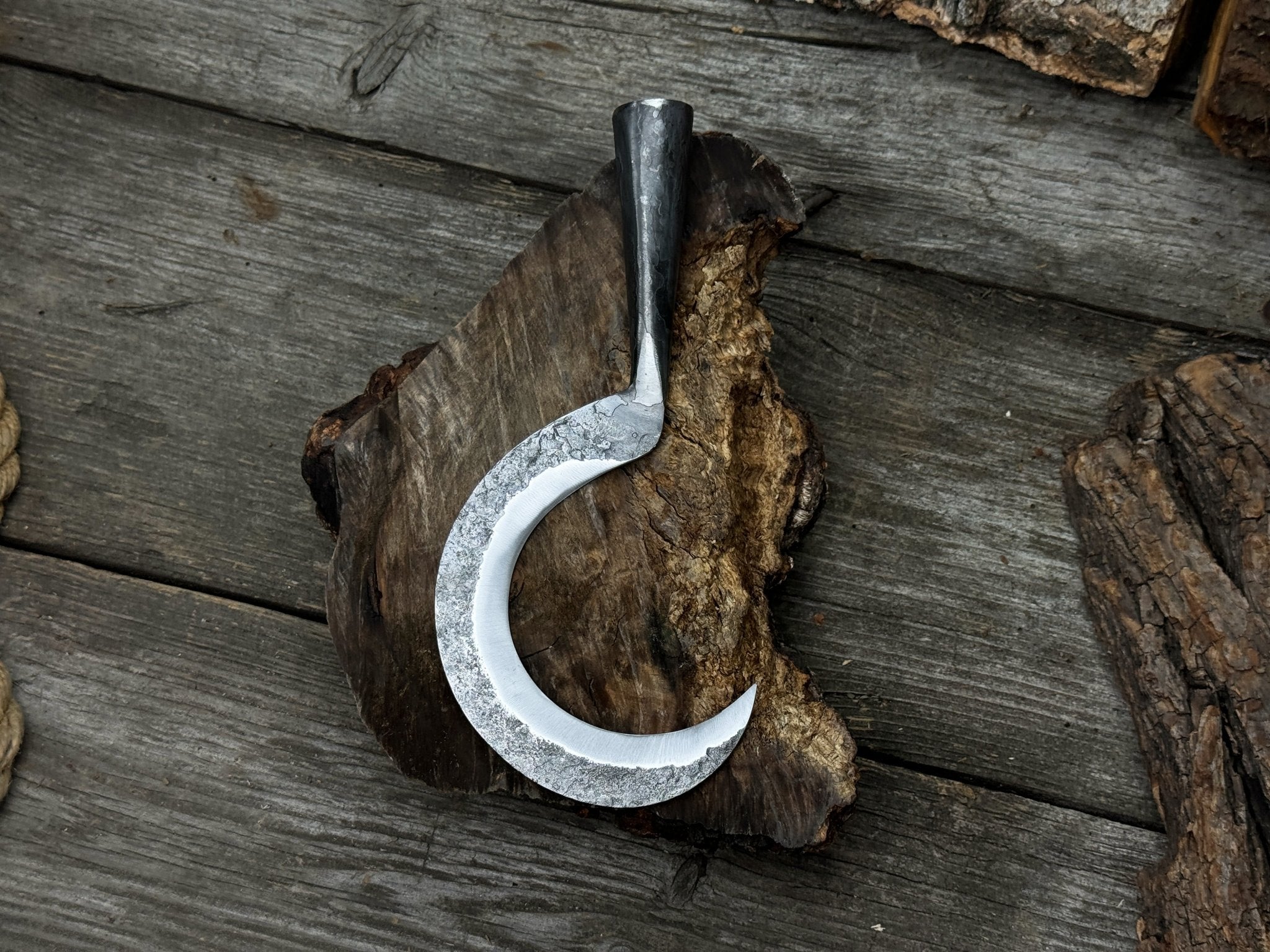 Small Sickle with Forged Handle, 9 cm (3.54 inches) - 3