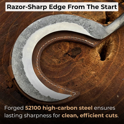 Small Sickle with Forged Handle, 9 cm (3.54 inches) - 2