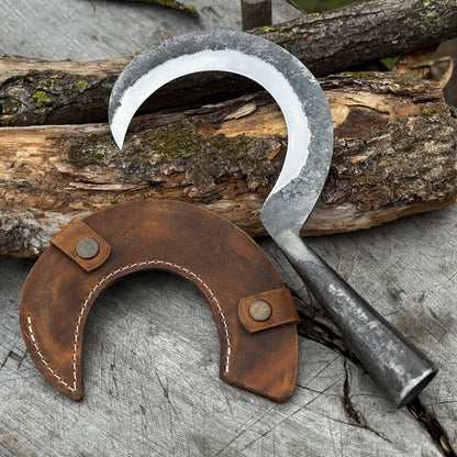 Small Sickle with Forged Handle, 9 cm (3.54 inches) - 1