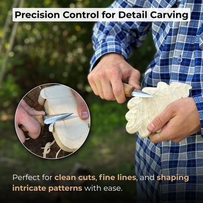 Small Sloyd Carving Knife, 5.5 cm (2.16 inches) - 7