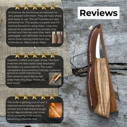 Small Sloyd Carving Knife, 5.5 cm (2.16 inches) - 9
