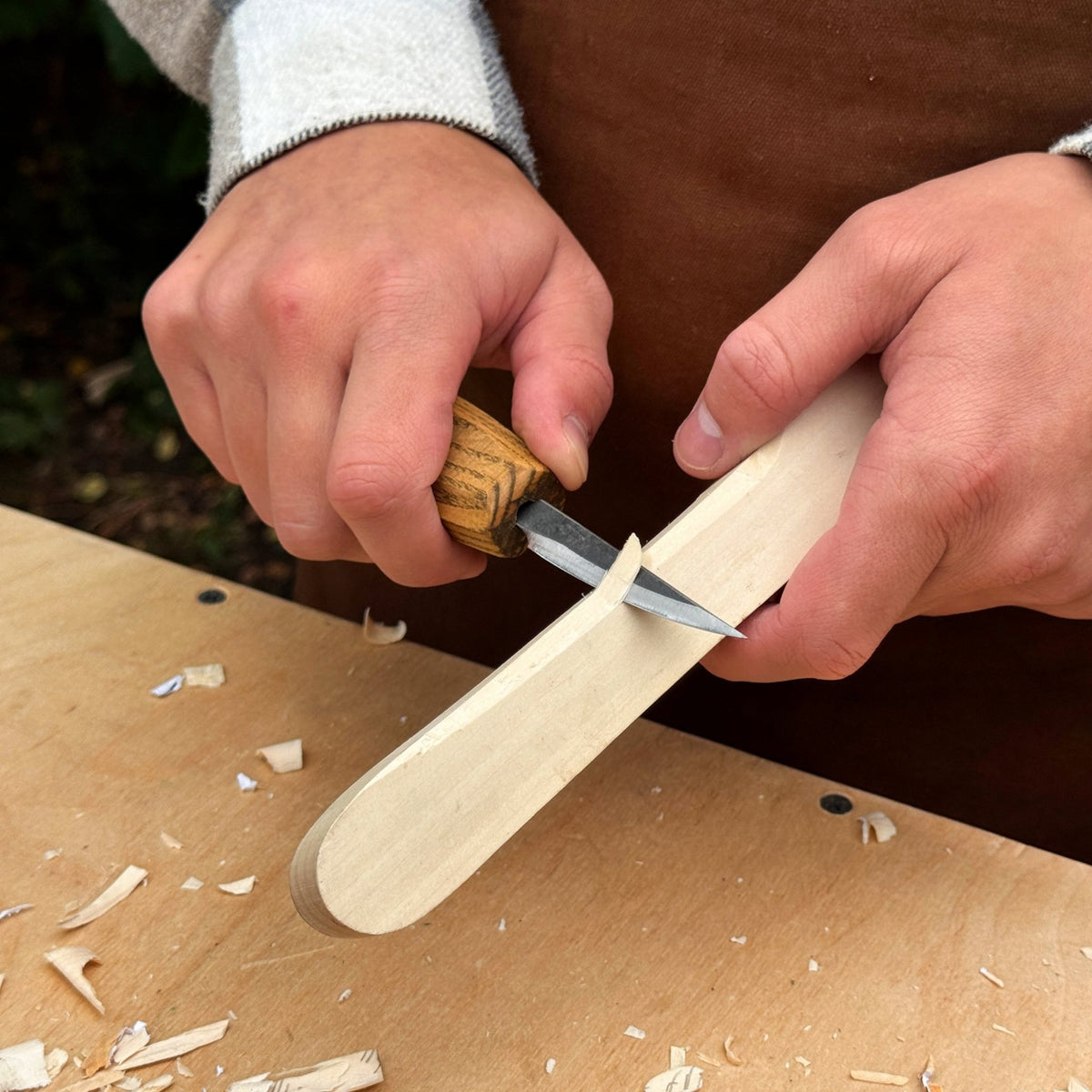 Small Sloyd Carving Knife, Blade 6.5 cm (2.56 inches) - 4