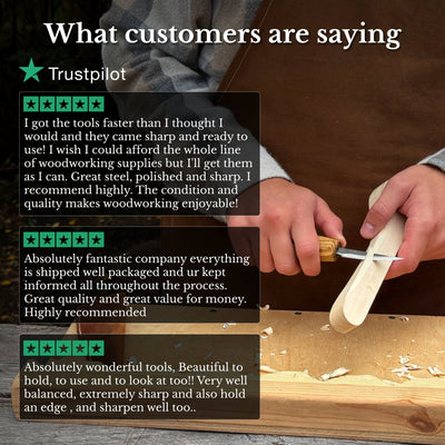 Small Sloyd Carving Knife, Blade 6.5 cm (2.56 inches) - 13