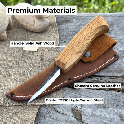 Small Sloyd Carving Knife, Blade 6.5 cm (2.56 inches) - 6