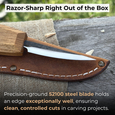 Small Sloyd Carving Knife, Blade 6.5 cm (2.56 inches) - 2