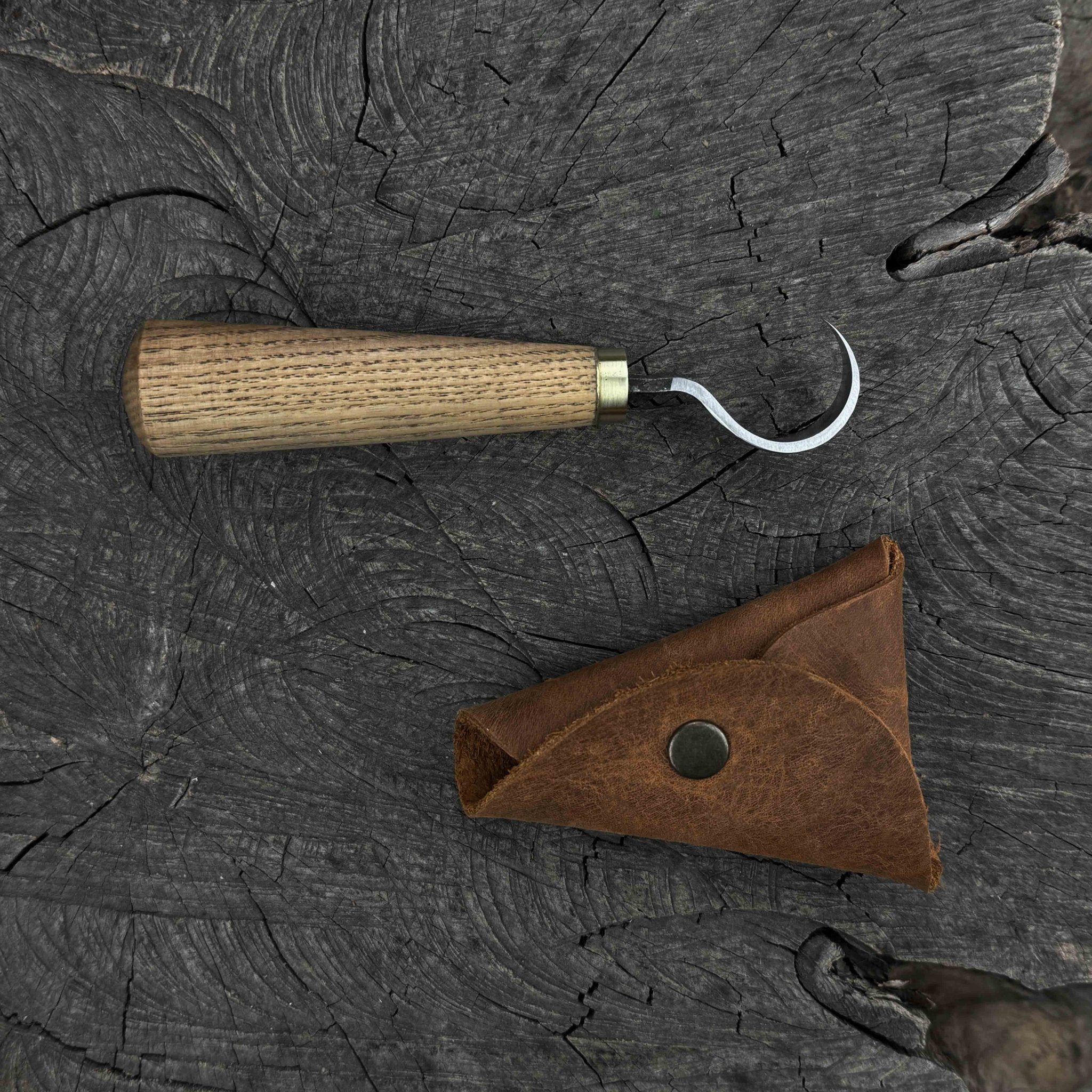 Small Spoon Carving Hook Knife, ⌀ 3 cm (1.2 inches) - 1