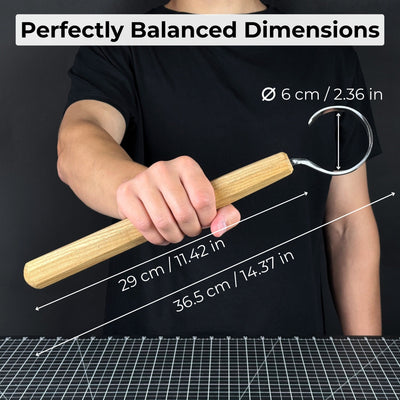 Small Spoon Carving Hook Knife with Octagonal Handle, 6 cm (2.36 inches) - 5