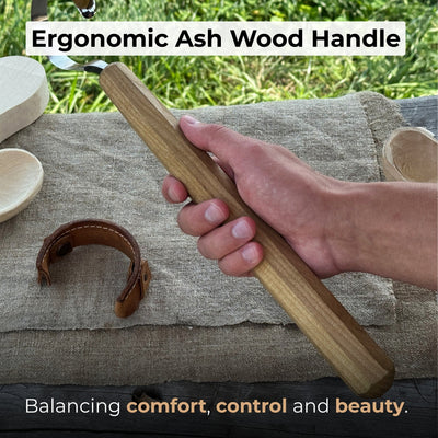 Small Spoon Carving Hook Knife with Octagonal Handle, 6 cm (2.36 inches) - 3