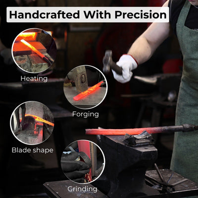 Small Spoon Carving Hook Knife with Octagonal Handle, 6 cm (2.36 inches) - 8