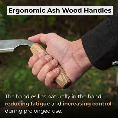 Small Straight Drawknife, 14.5 cm (5.7 inches) Cutting Edge - 3