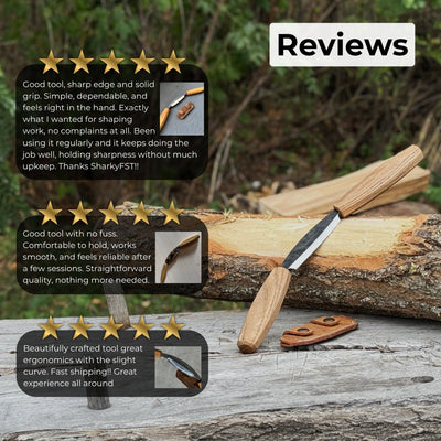 Small Straight Drawknife, 8.5 cm (3.3 inches) Cutting Edge - 9