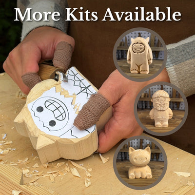 Smiley Monster — DIY Carving Kit for Beginners - 13