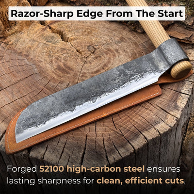 Splitting Froe with Wooden Mallet - 2