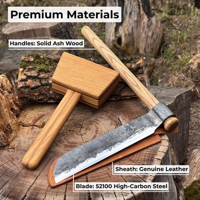 Splitting Froe with Wooden Mallet - 6