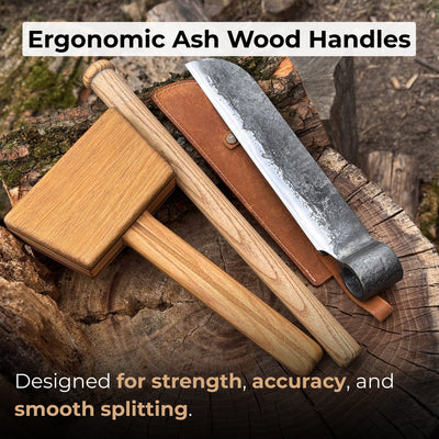 Splitting Froe with Wooden Mallet - 3