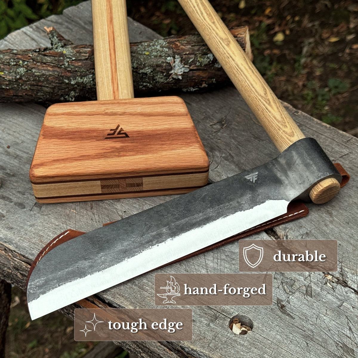 Splitting Froe with Wooden Mallet - 2