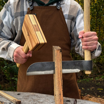 Splitting Froe with Wooden Mallet - 4
