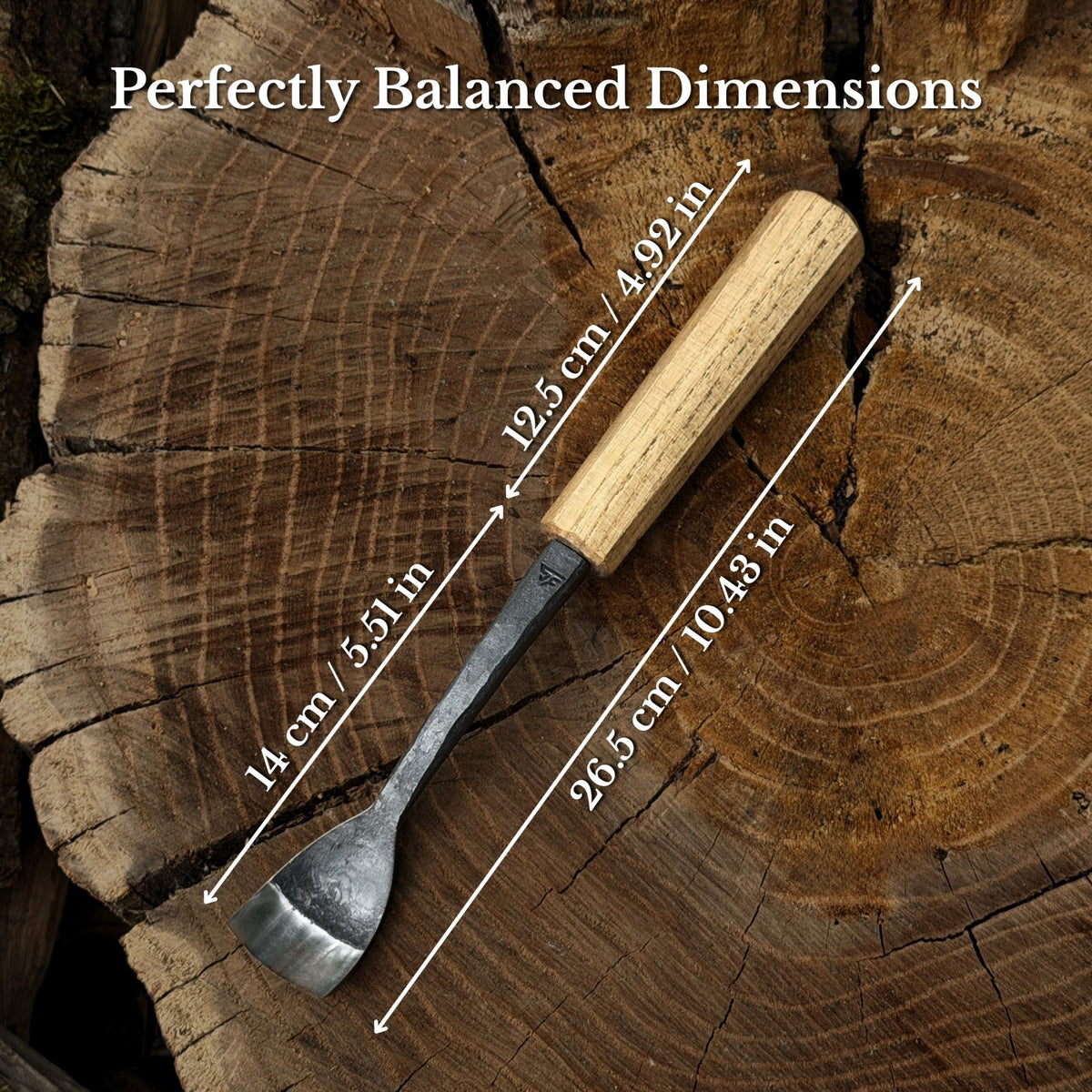Spoon Bent Gouge, 20 - 40 mm (0.8 - 1.6 inches) - 2