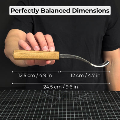 Spoon Bent Gouge, 20 - 40 mm (0.8 - 1.6 inches) - 5