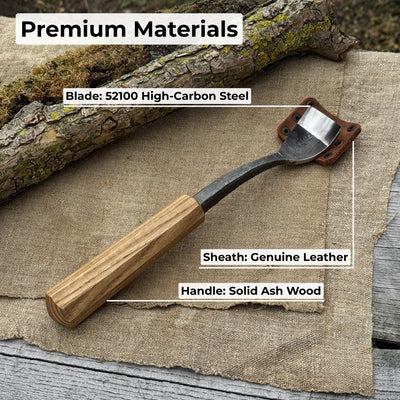 Spoon Bent Gouge, 20 - 40 mm (0.8 - 1.6 inches) - 7