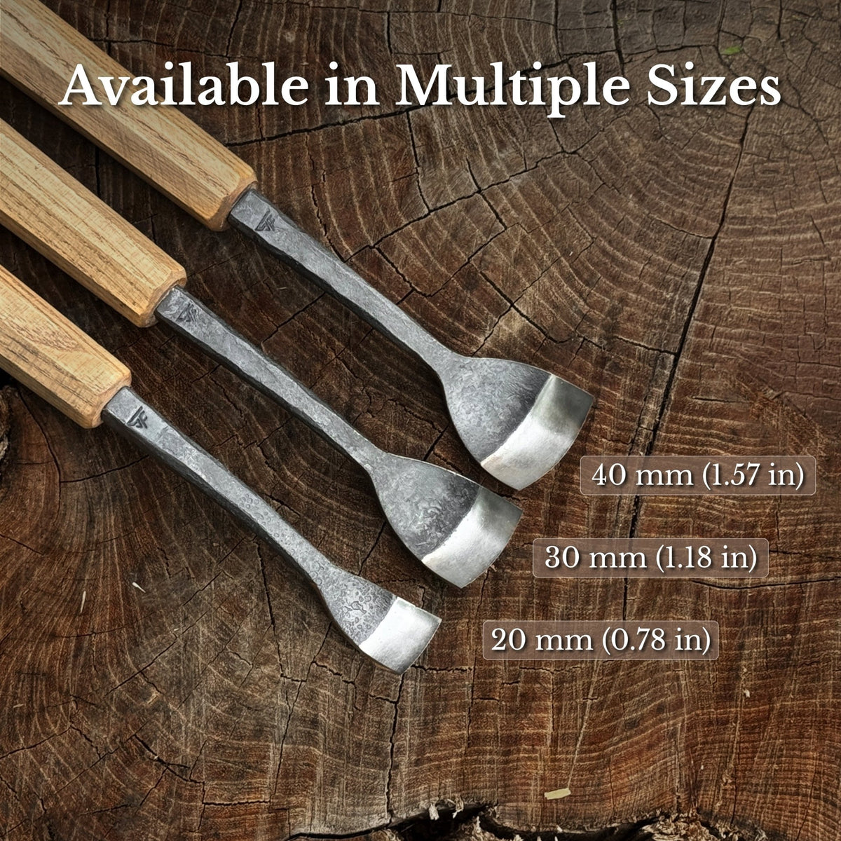 Spoon Bent Gouge, 20 - 40 mm (0.8 - 1.6 inches) - 9