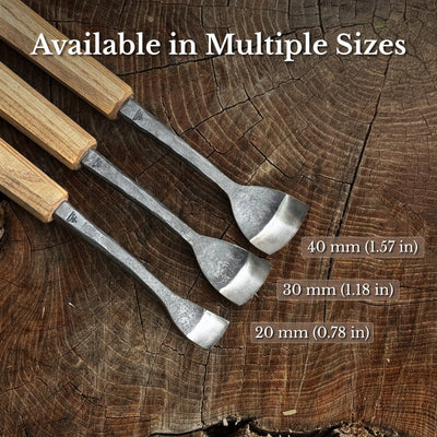 Spoon Bent Gouge, 20 - 40 mm (0.8 - 1.6 inches) - 9