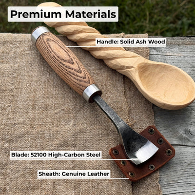 Spoon Bent Gouge, 20 - 45 mm (0.8 - 1.8 inches) - 7