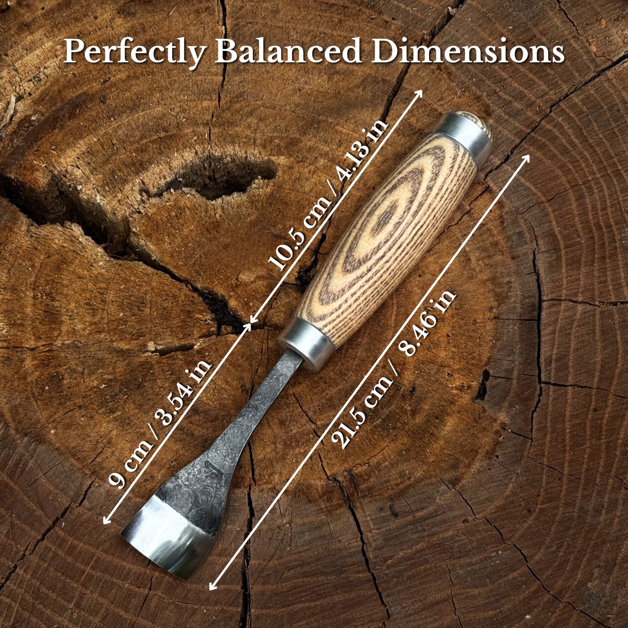 Spoon Bent Gouge, 20 - 45 mm (0.8 - 1.8 inches) - 2