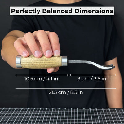 Spoon Bent Gouge, 20 - 45 mm (0.8 - 1.8 inches) - 5