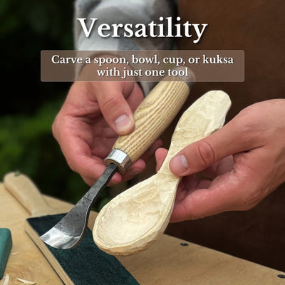 Spoon Bent Gouge, 20 - 45 mm (0.8 - 1.8 inches) - 8