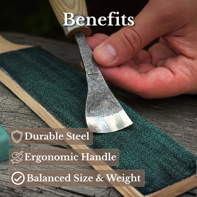 Spoon Bent Gouge, 20 - 45 mm (0.8 - 1.8 inches) - 6