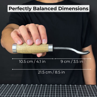 Spoon Bent Gouge, 20 - 45 mm (0.8 - 1.8 inches) - 5