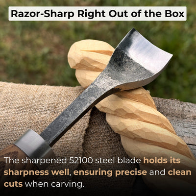 Spoon Bent Gouge, 20 - 45 mm (0.8 - 1.8 inches) - 2