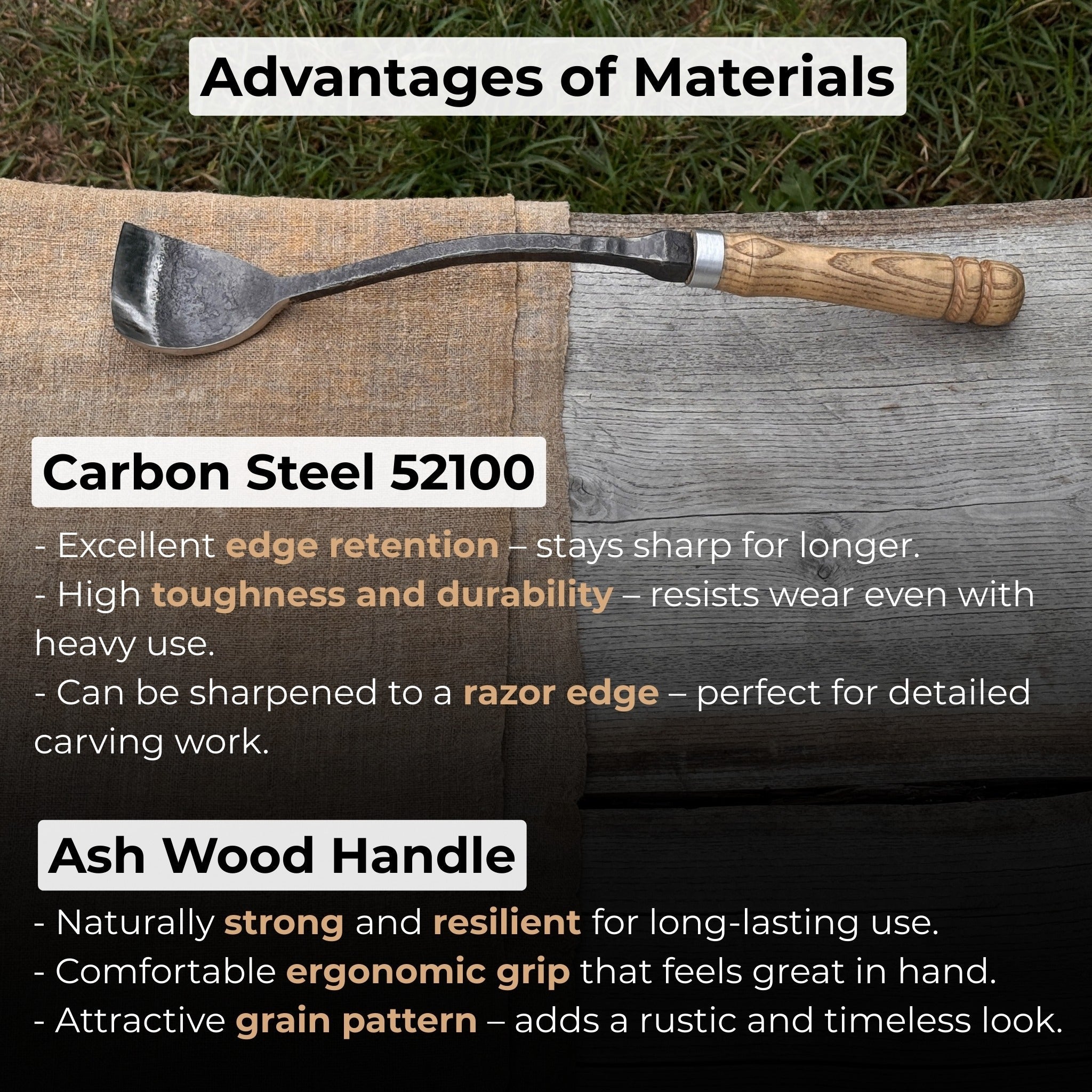 Spoon Bent Gouge, 50 - 70 mm (2 - 2.8 inches) - 4