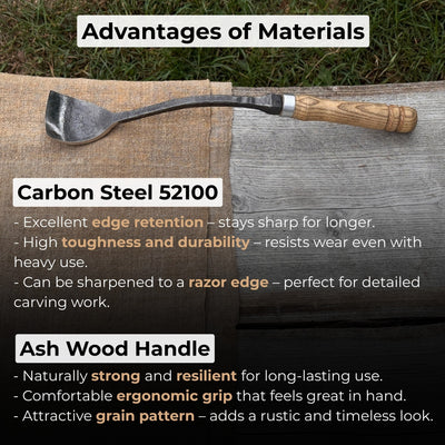 Spoon Bent Gouge, 50 - 70 mm (2 - 2.8 inches) - 4