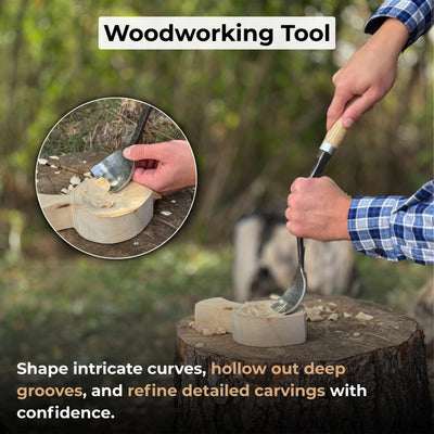 Spoon Bent Gouge, 50 - 70 mm (2 - 2.8 inches) - 7