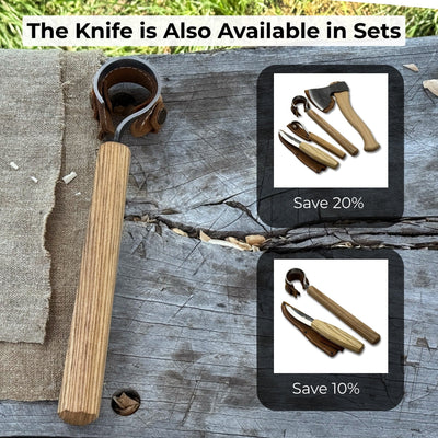 Spoon Carving Hook Knife, ⌀ 4.5 cm (1.77 inches) - 10