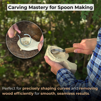 Spoon Carving Hook Knife, ⌀ 4.5 cm (1.77 inches) - 7