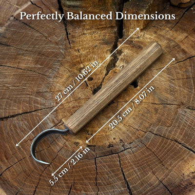 Spoon Carving Hook Knife – Large Radius Curve 5.5 cm (2.17 inches) - 2