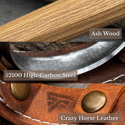 Spoon Carving Hook Knife – Large Radius Curve 5.5 cm (2.17 inches) - 7
