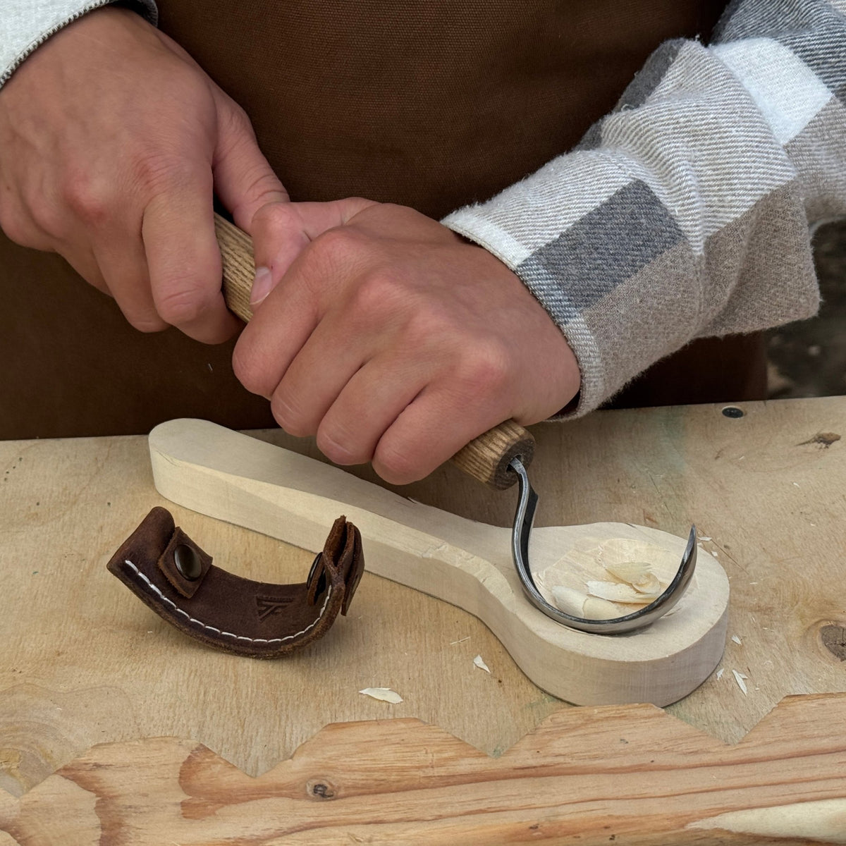 Spoon Carving Hook Knife – Large Radius Curve 5.5 cm (2.17 inches) - 5