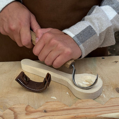 Spoon Carving Hook Knife – Large Radius Curve 5.5 cm (2.17 inches) - 5
