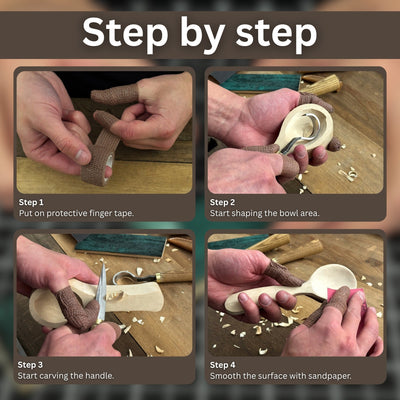 Spoon Carving Kit – Beginner - Friendly Wood Carving Tools & Spoon Blanks - 5