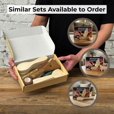 Spoon Carving Kit – Beginner - Friendly Wood Carving Tools & Spoon Blanks - 12