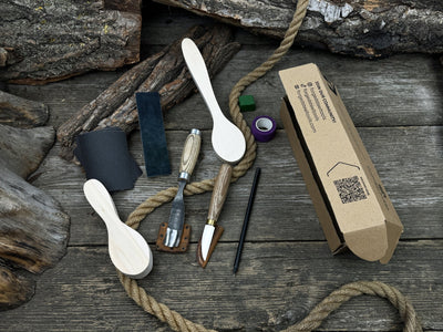 Spoon Carving Kit – Complete Starter Set with Wood, Tools & Accessories – Perfect Gift for Beginners & Hobbyists - 3