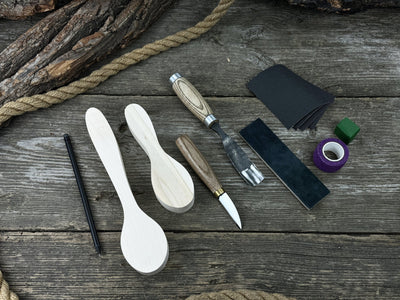 Spoon Carving Kit – Complete Starter Set with Wood, Tools & Accessories – Perfect Gift for Beginners & Hobbyists - 4