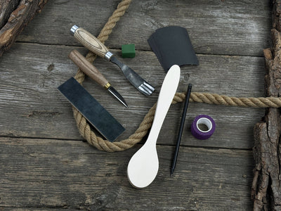 Spoon Carving Kit - Complete Starter Whittling Kit for Beginners Adults, Teens, and Kids - 3