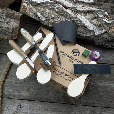 Spoon Carving Kit – DIY Wood Carving Set with Tools & Spoon Blanks for Starters - 9