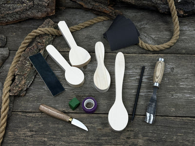 Spoon Carving Kit – DIY Wood Carving Set with Tools & Spoon Blanks for Starters - 6